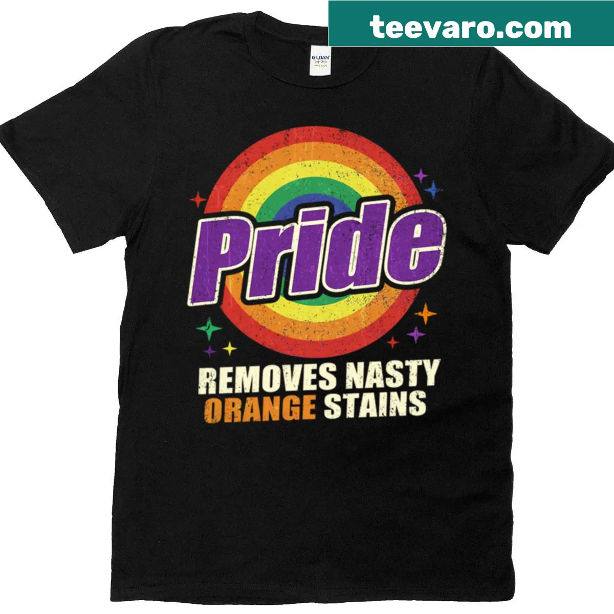 Resist design with political themes for LGBTQ+ Pride Month T-shirt — on a men's t-shirt