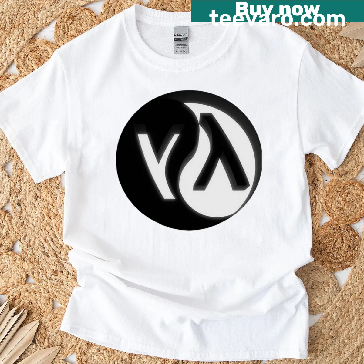Boldly designed Lisp programming language logo on a t-shirt. — on a men's t-shirt