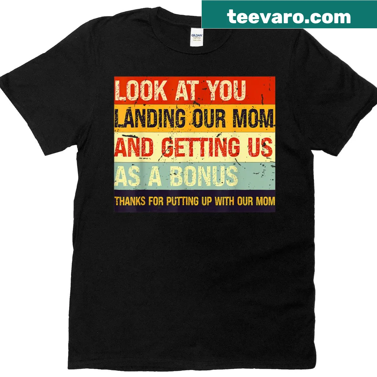 Funny family-themed text graphic on T-shirt — on a men's t-shirt