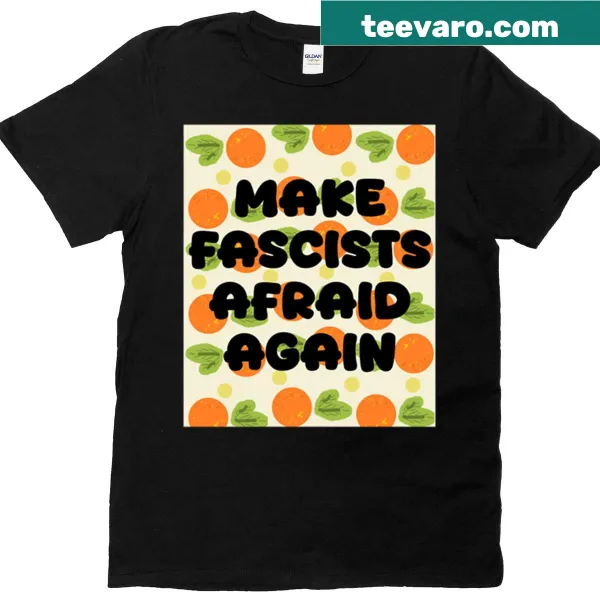 Provocative T-shirt with a slogan about fascism