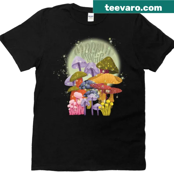 T-shirt with whimsical moonlit night design evoking a sense of magic