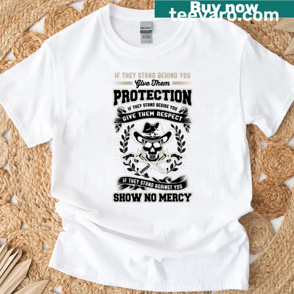 Personalized patriotic t-shirt with No Mercy message
