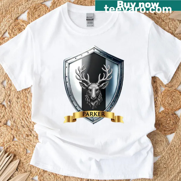 Parker Family Shield crest graphic t-shirt