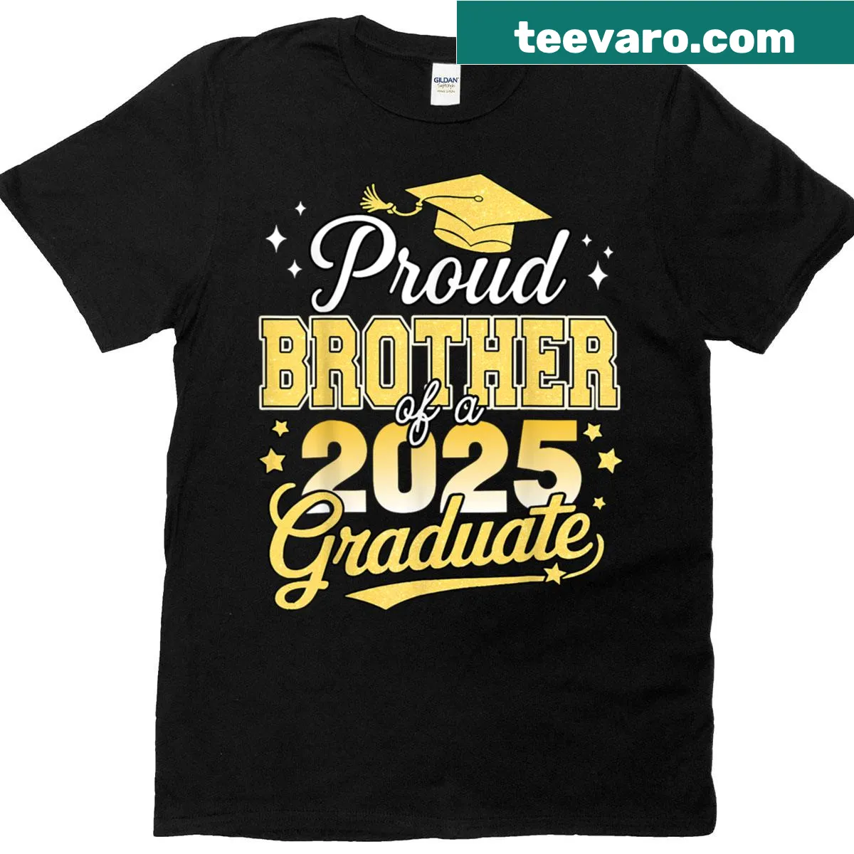Brother of a 2025 graduate T-shirt with bold text — on a men's t-shirt