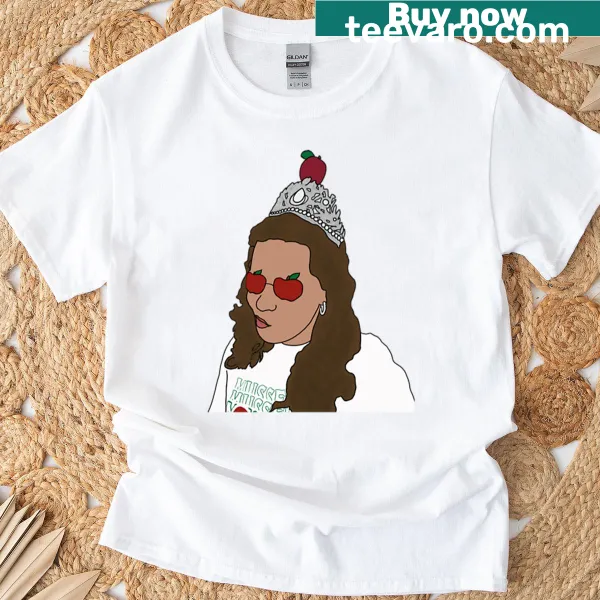 Cute "Queen Of Pep" T-shirt with playful illustrations
