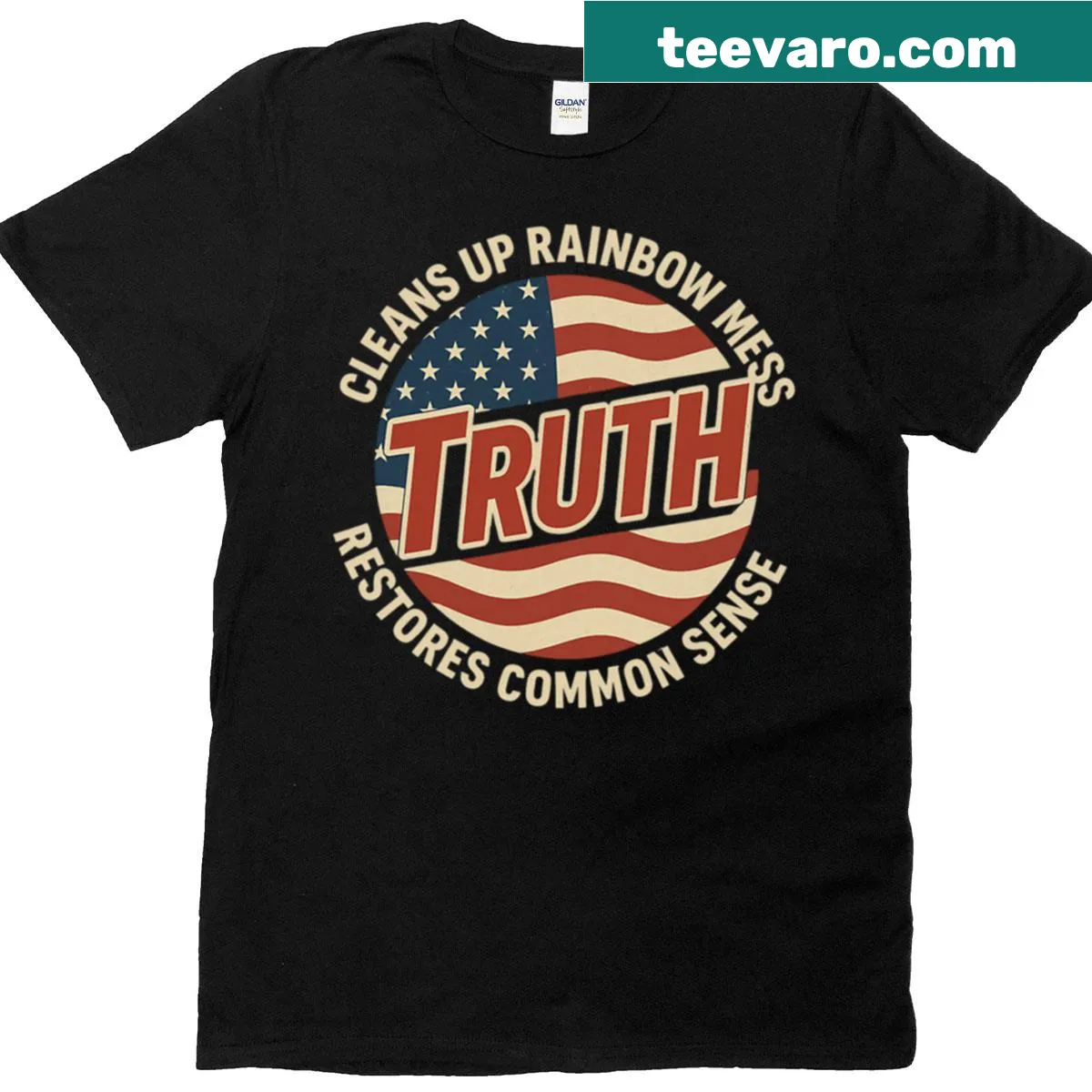 Pro Trump text design with the phrase Reject Rainbow Agenda — on a men's t-shirt