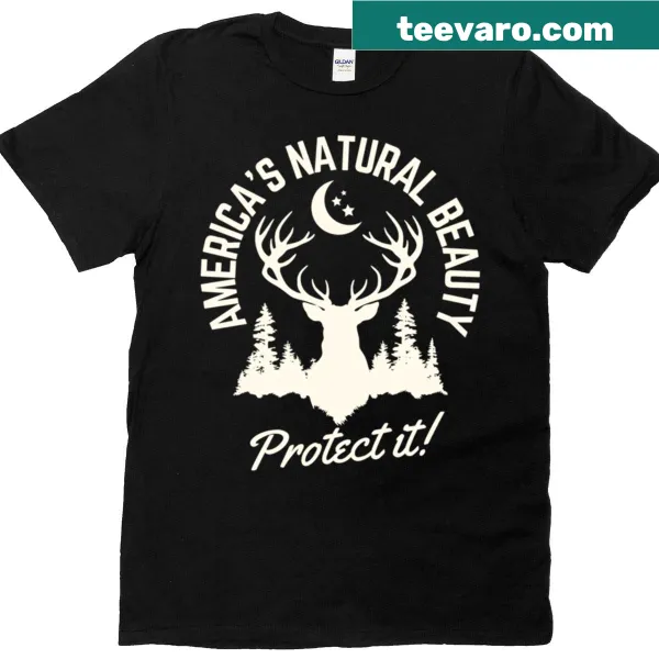 Vintage-style T-shirt promoting the protection of America's natural beauty