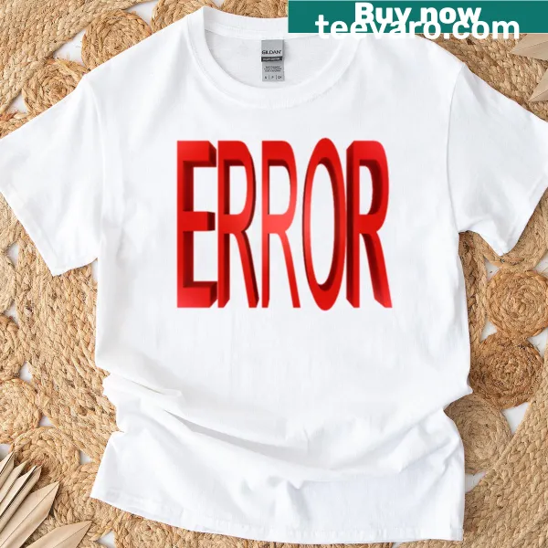 T-shirt with gaming error message from Half-Life 2