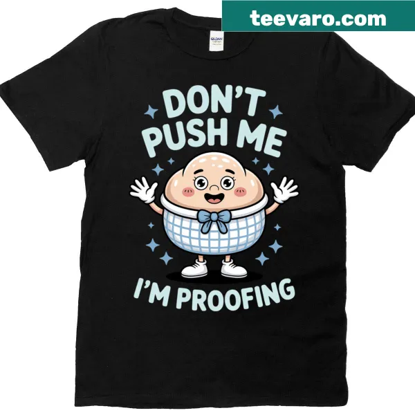 Cute cartoon dough character with a baking pun