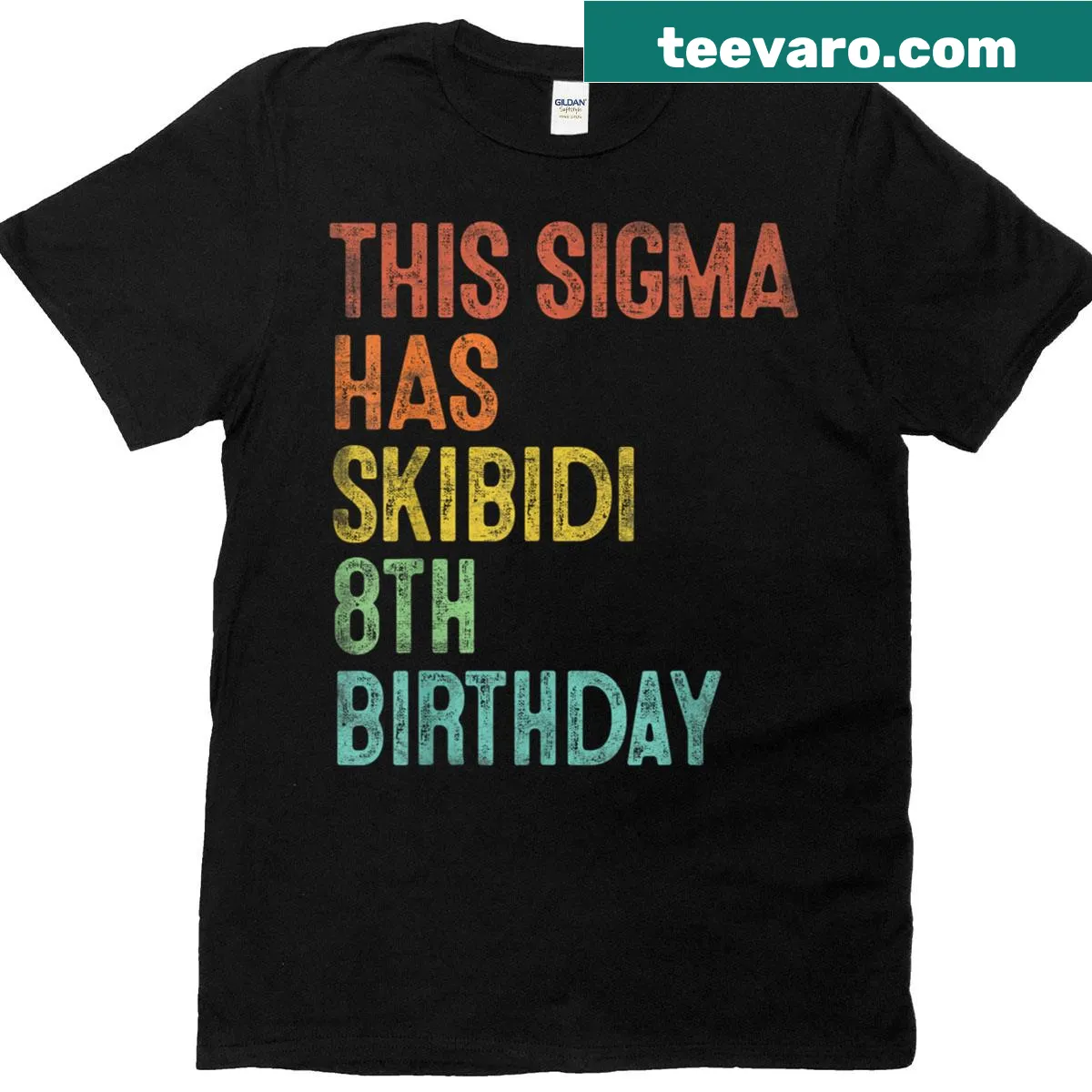 Skibidi-themed birthday t-shirt for boys featuring playful graphics. — on a men's t-shirt