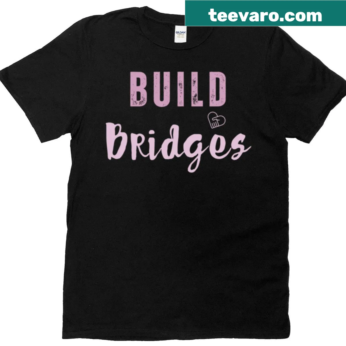T-shirt with encouraging message for peacemakers promoting unity. — on a men's t-shirt