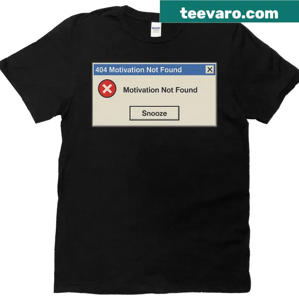 Retro error window graphic T-shirt with humorous text