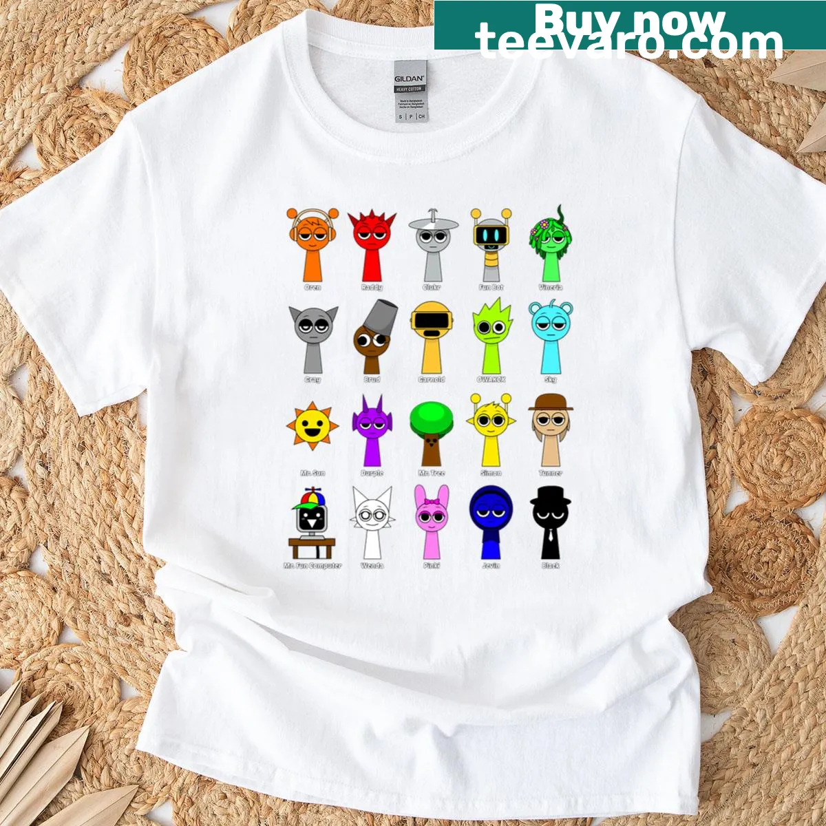 Whimsical game toys graphic on a t-shirt — on a men's t-shirt