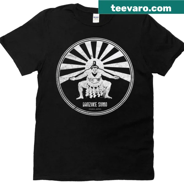 Sumo wrestler graphic T-shirt inspired by traditional Japanese culture