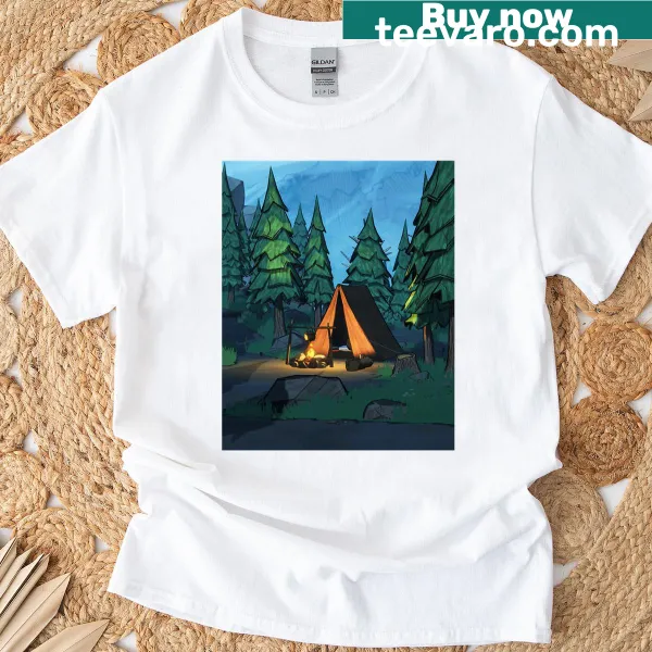 Graphic t-shirt featuring a blue prince character from a video game.