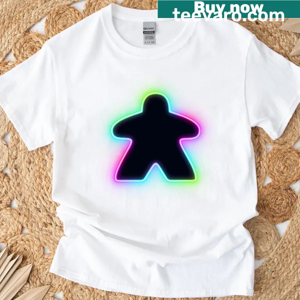 Oversized t-shirt with 'Board Game Geek' text and a meeple graphic.