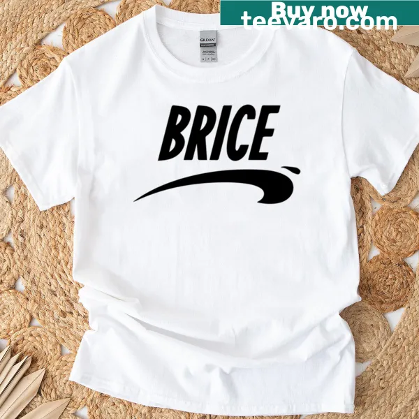 T-shirt featuring 'Brice From Nice' travel-themed illustration