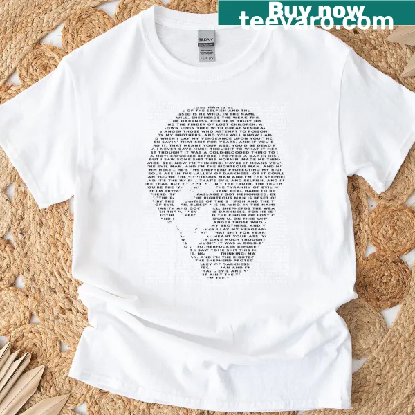 Ezekiel 2517 t-shirt with bold typography of the biblical verse