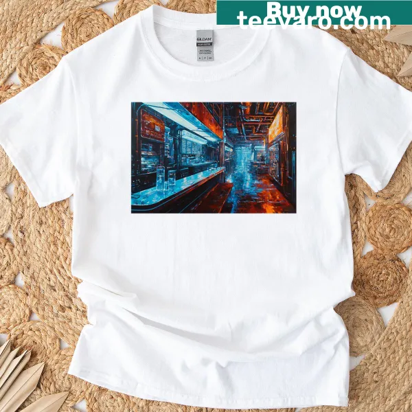 Boxy fit T-shirt with playful glimmer graphic