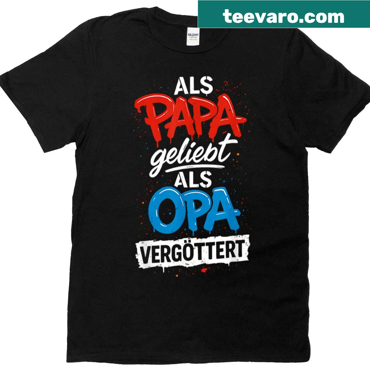 Sentimental T-shirt for grandpas featuring a loving message — on a men's t-shirt