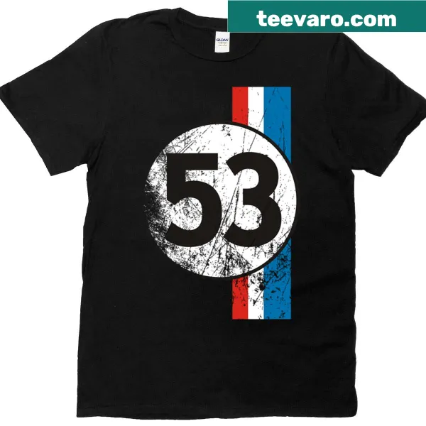 Illustration of the Herbie Love Bug on a classic T-shirt design