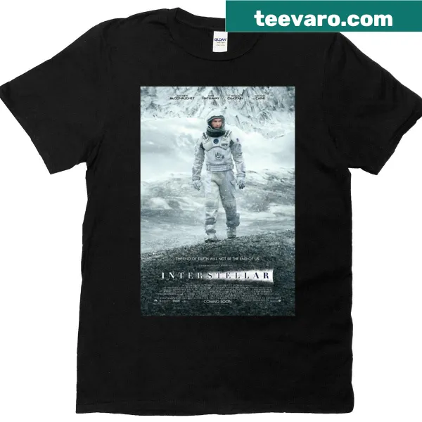Interstellar themed T-shirt featuring a cosmic design inspired by the movie.