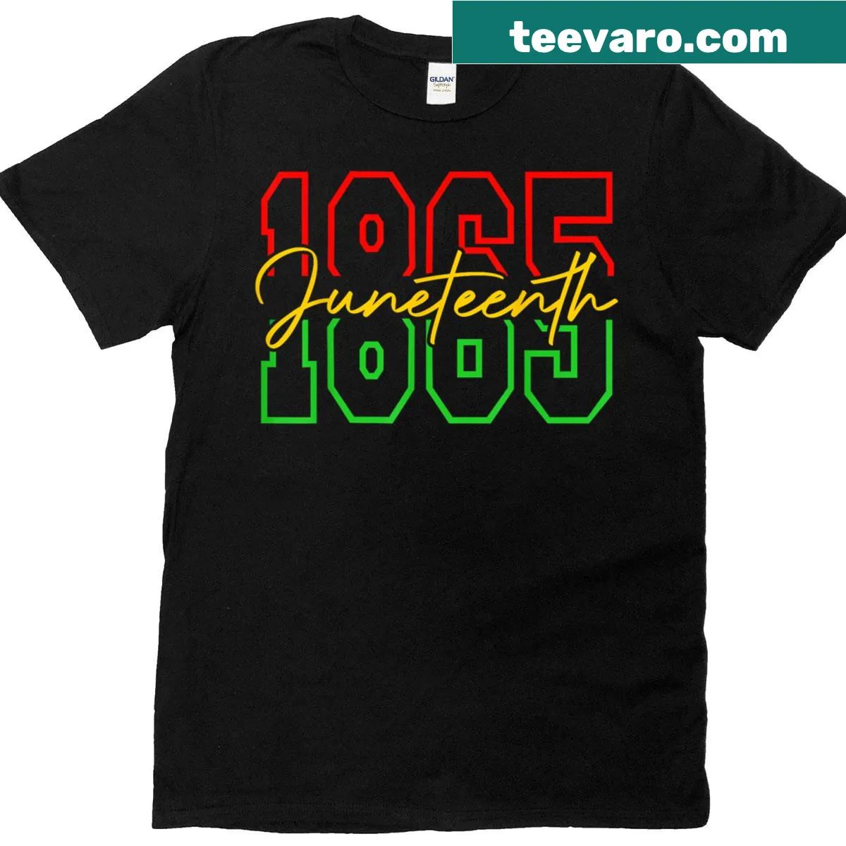 Juneteenth 1865 Freedom Day T-shirt design. — on a men's t-shirt