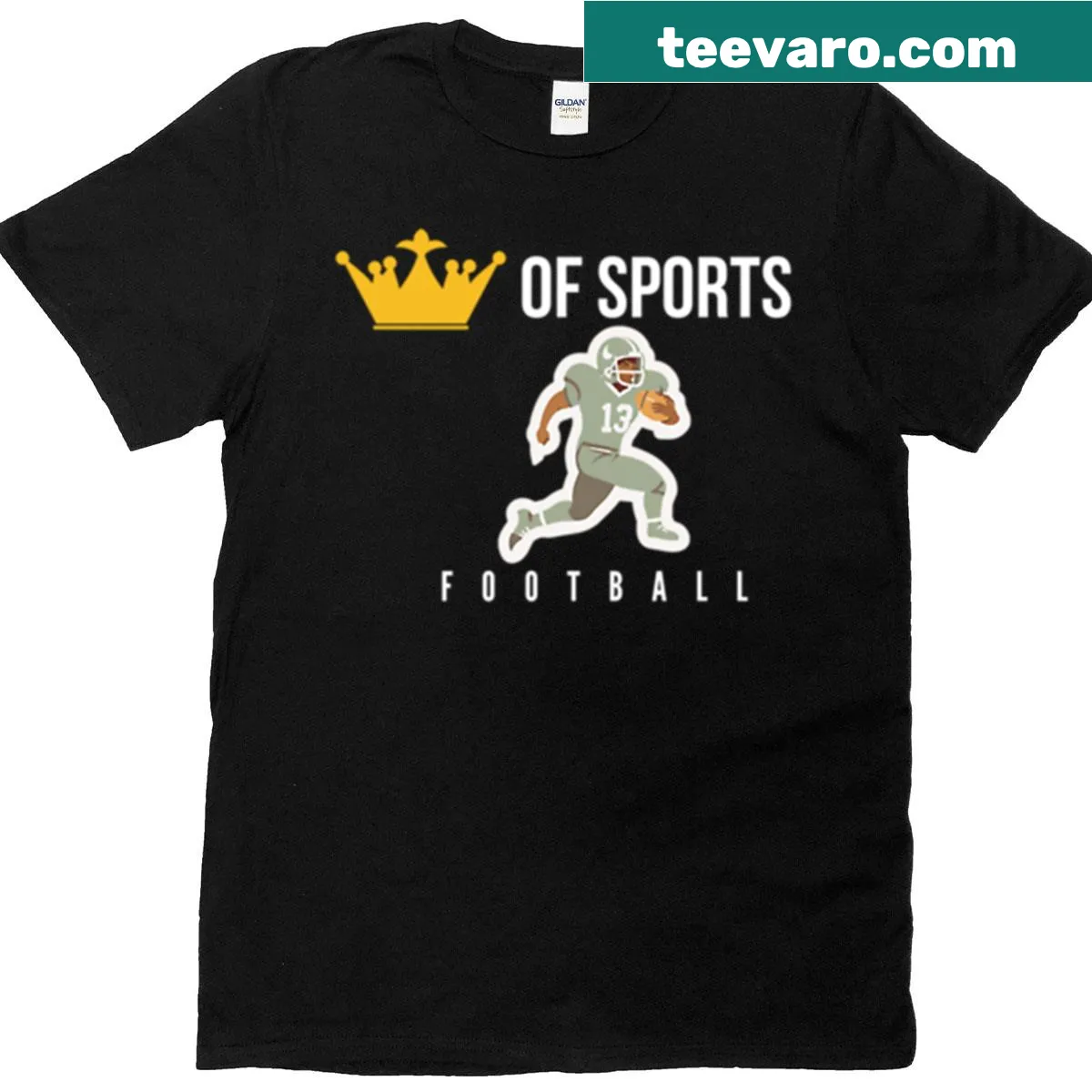 T-shirt with bold typography stating 'King Of Sports.' — on a men's t-shirt