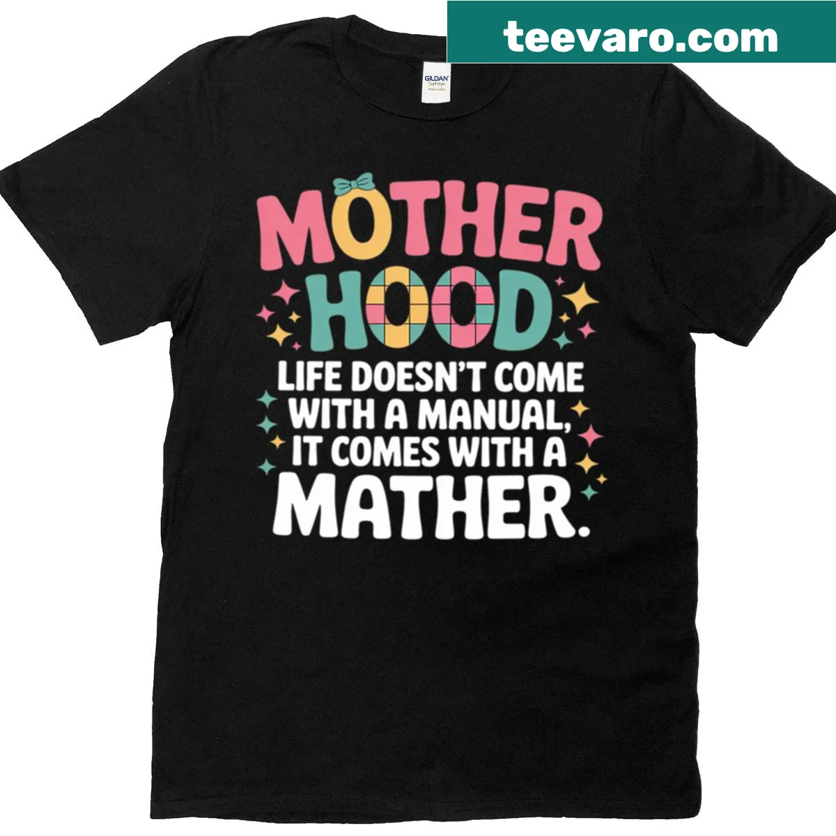 Groovy Mother's Day T-shirt celebrating motherhood — on a men's t-shirt