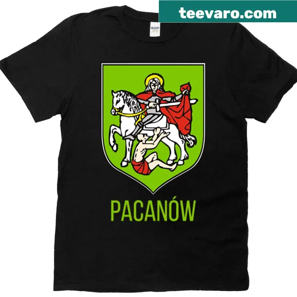 T-shirt with Pacanow Poland coat of arms design