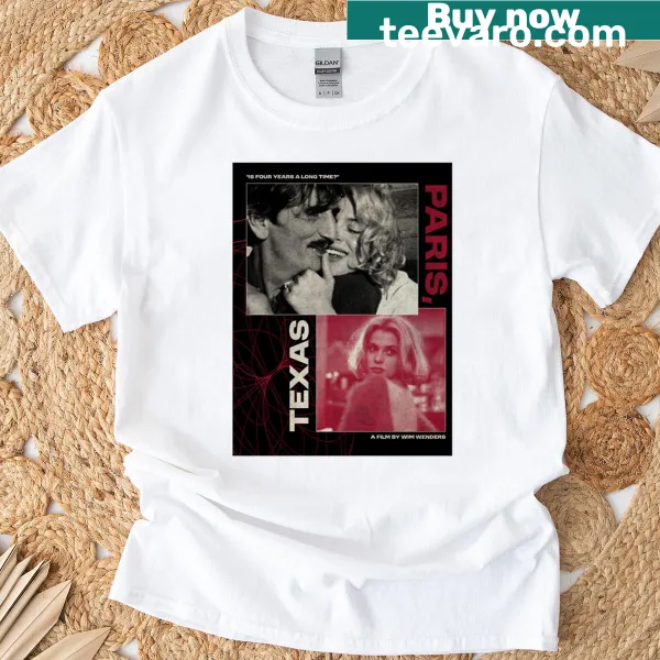Vintage-inspired graphic honoring Paris, Texas, on a t-shirt