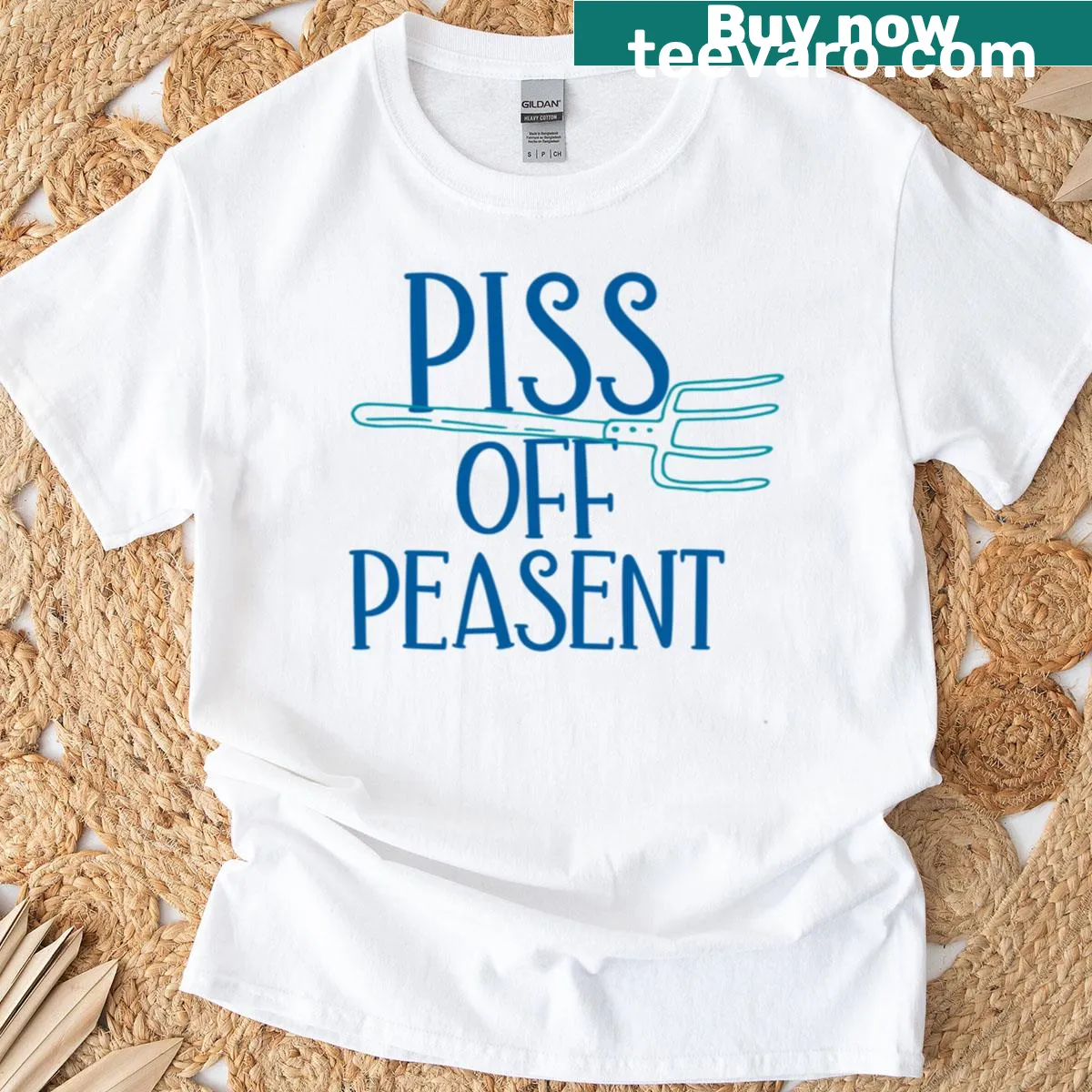 Funny oversized t-shirt with sarcastic text for friends — on a men's t-shirt