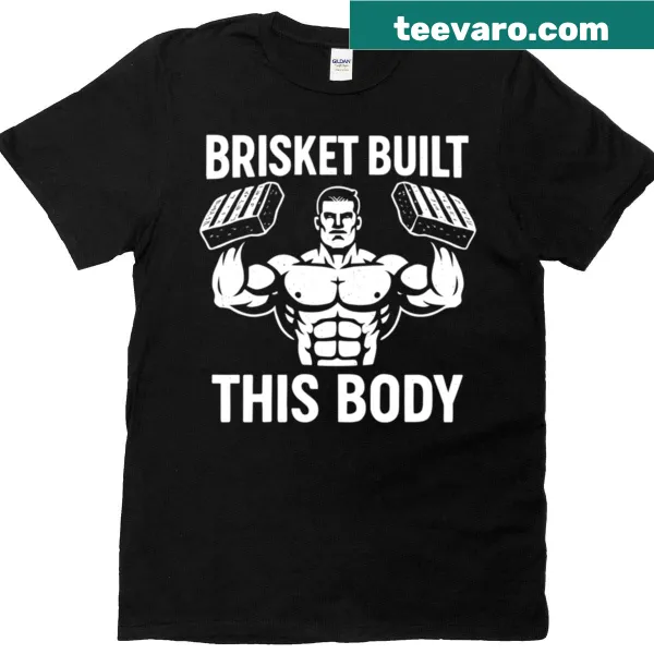 Graphic T-shirt with BBQ meme and brisket illustration