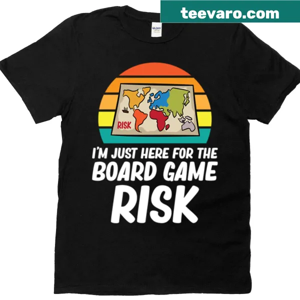 Funny board game Risk t-shirt with humorous text