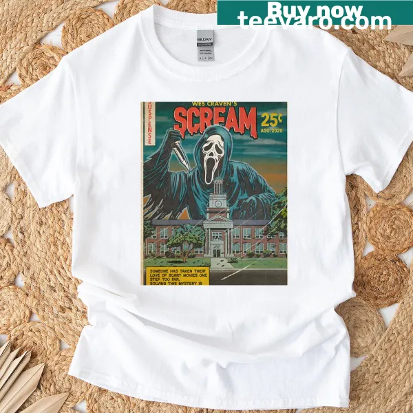 Minimalist Scream graphic T-shirt