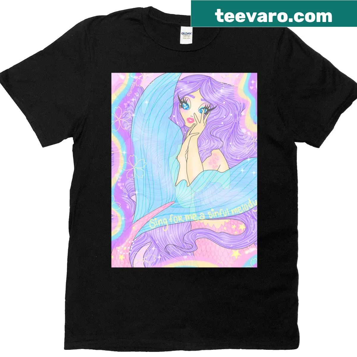 Artistic treble clef design symbolizing music and rebellion — on a men's t-shirt