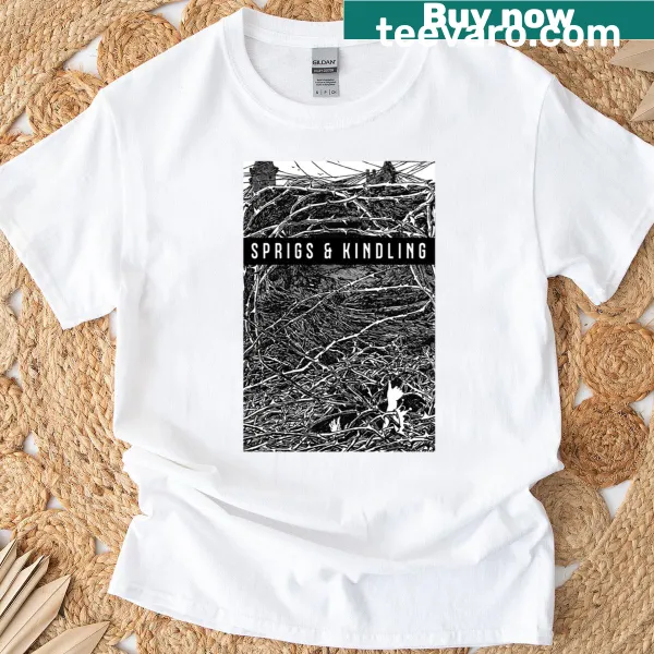 Oversized T-shirt with thumbs up graphic among thorns