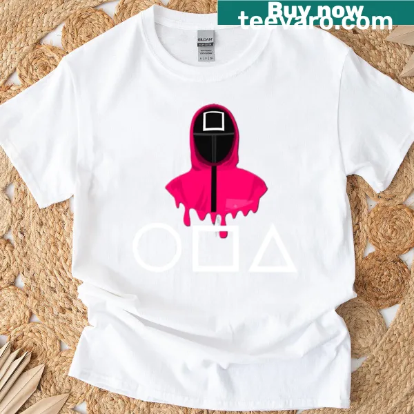 T-shirt featuring design inspired by Squid Game series.