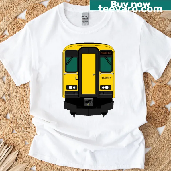 Illustrated T-shirt featuring Tfw Class 150 Sprinter Train