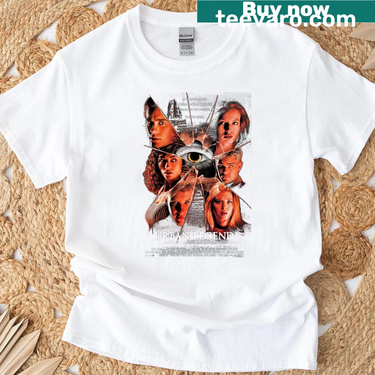 T-shirt featuring the phrase 'Urban Legend One' in bold typography — on a men's t-shirt