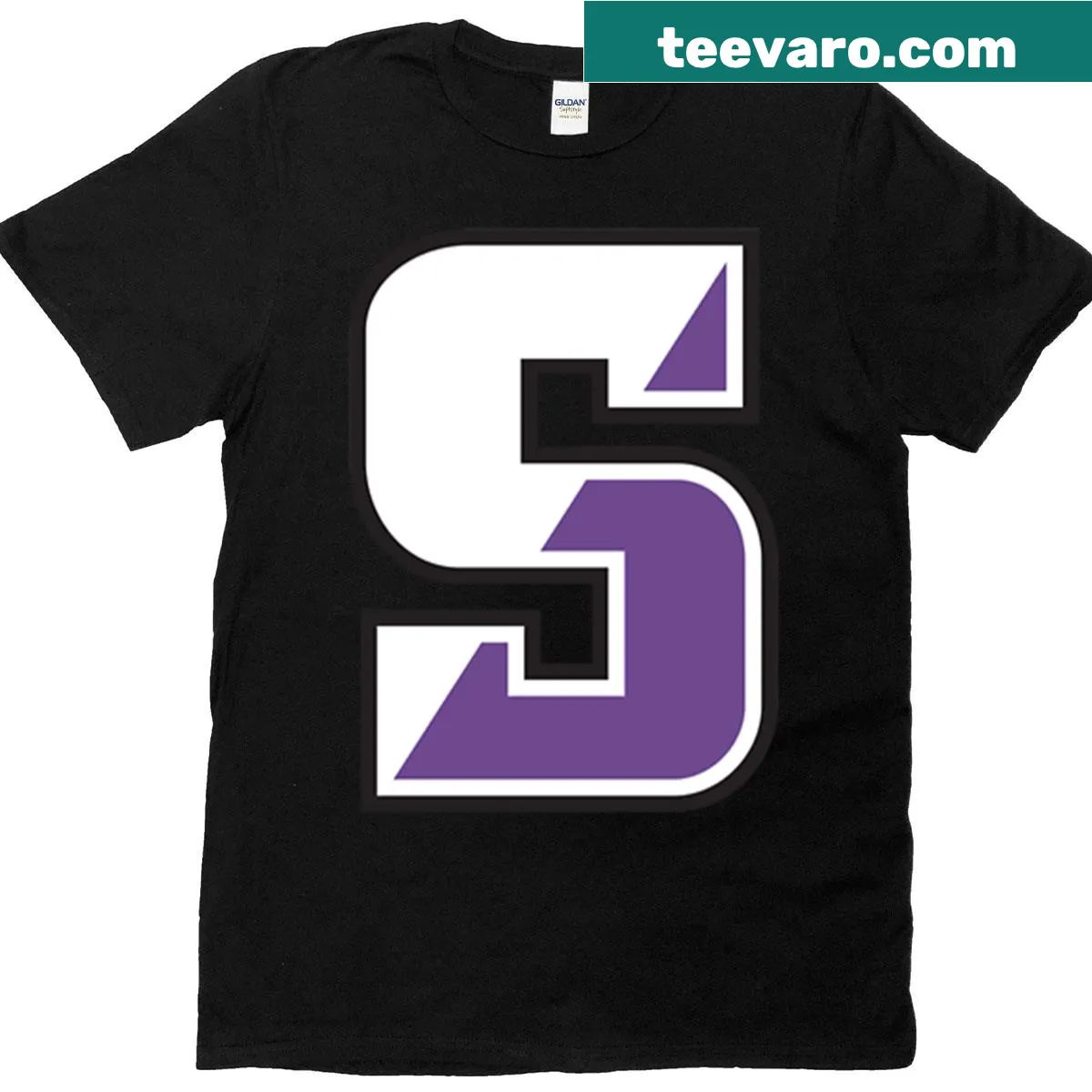 Vintage University of Scranton T-shirt with distressed lettering — on a men's t-shirt