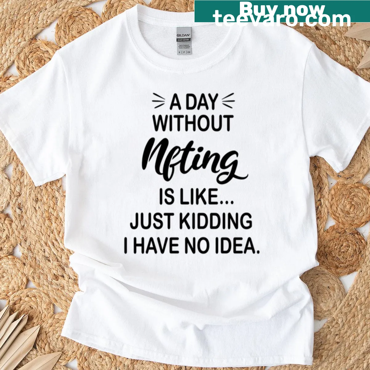 Funny NFT saying on a t-shirt — on a men's t-shirt