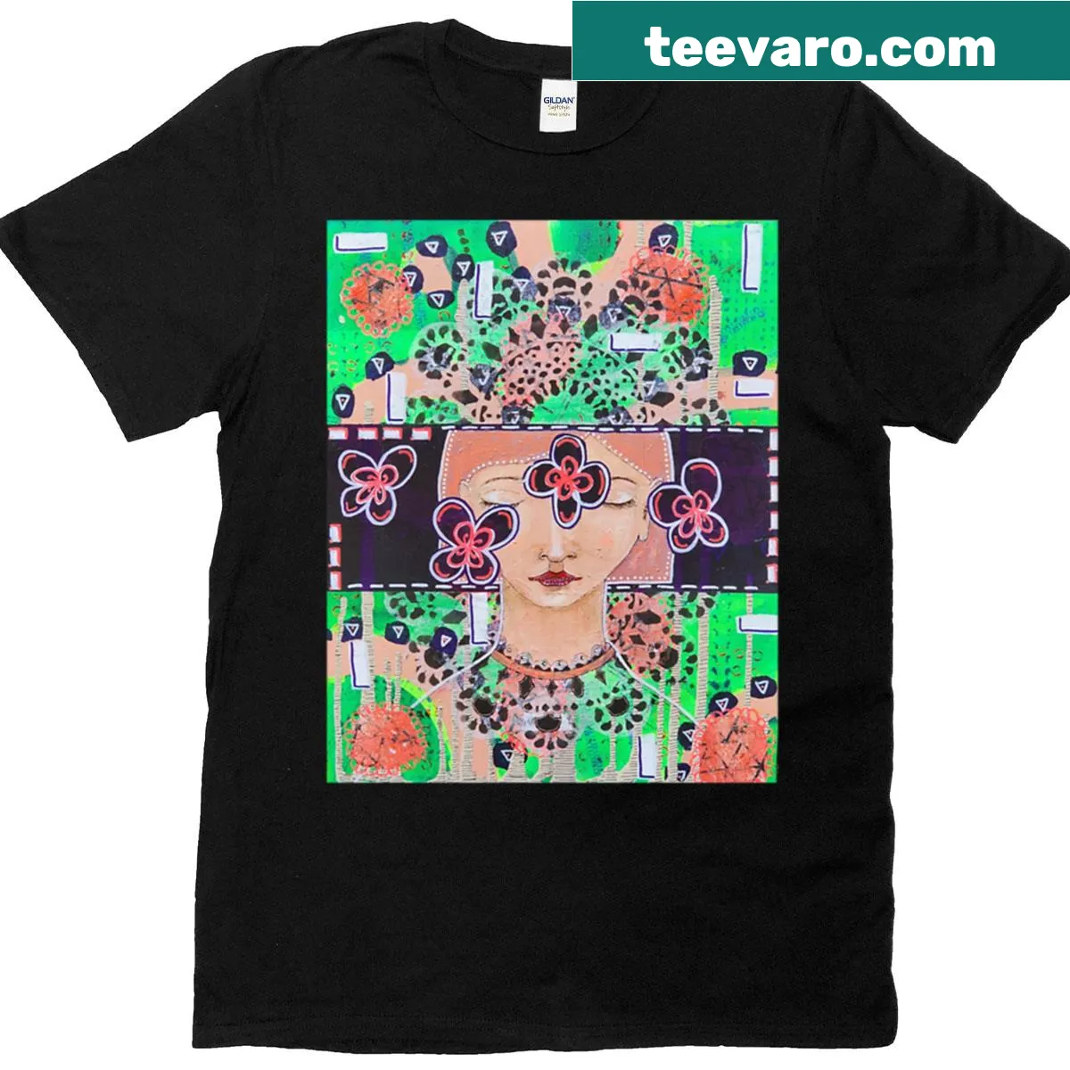 Funny oversized t-shirt with the phrase about women's rebellion — on a men's t-shirt