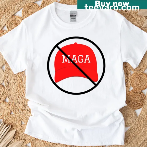 T-shirt with bold text saying 'Against Maga'