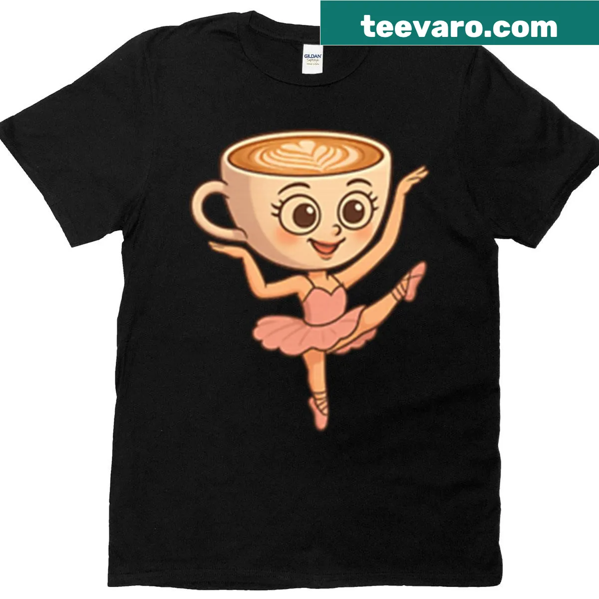 Whimsical ballerina animal illustration on a T-shirt — on a men's t-shirt