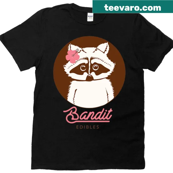 Oversized t-shirt with a cute raccoon and Bandit CC logo graphic