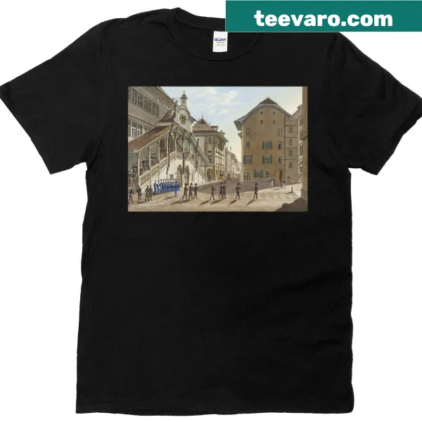 Vintage design featuring Bern in 1824 on a T-shirt