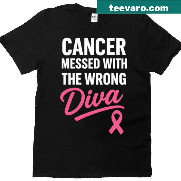 Bold typographic Cancer design on an oversized T-shirt
