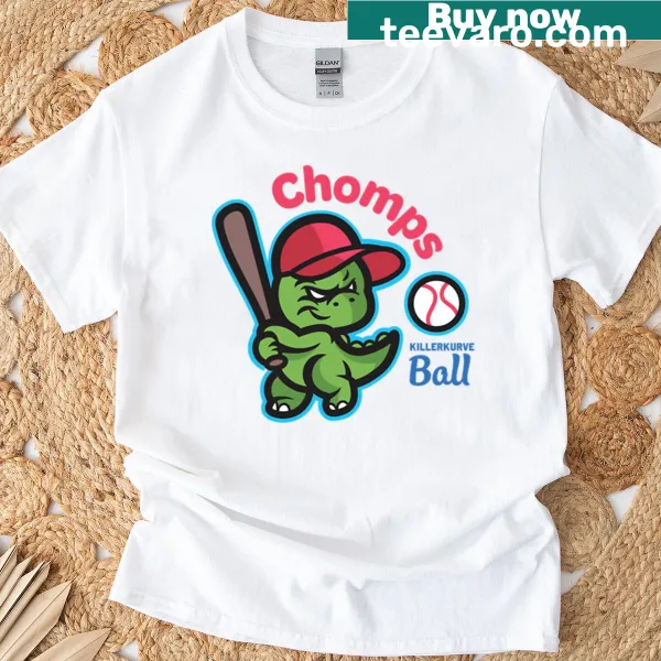 Playful chomping jaws graphic on a fun t-shirt