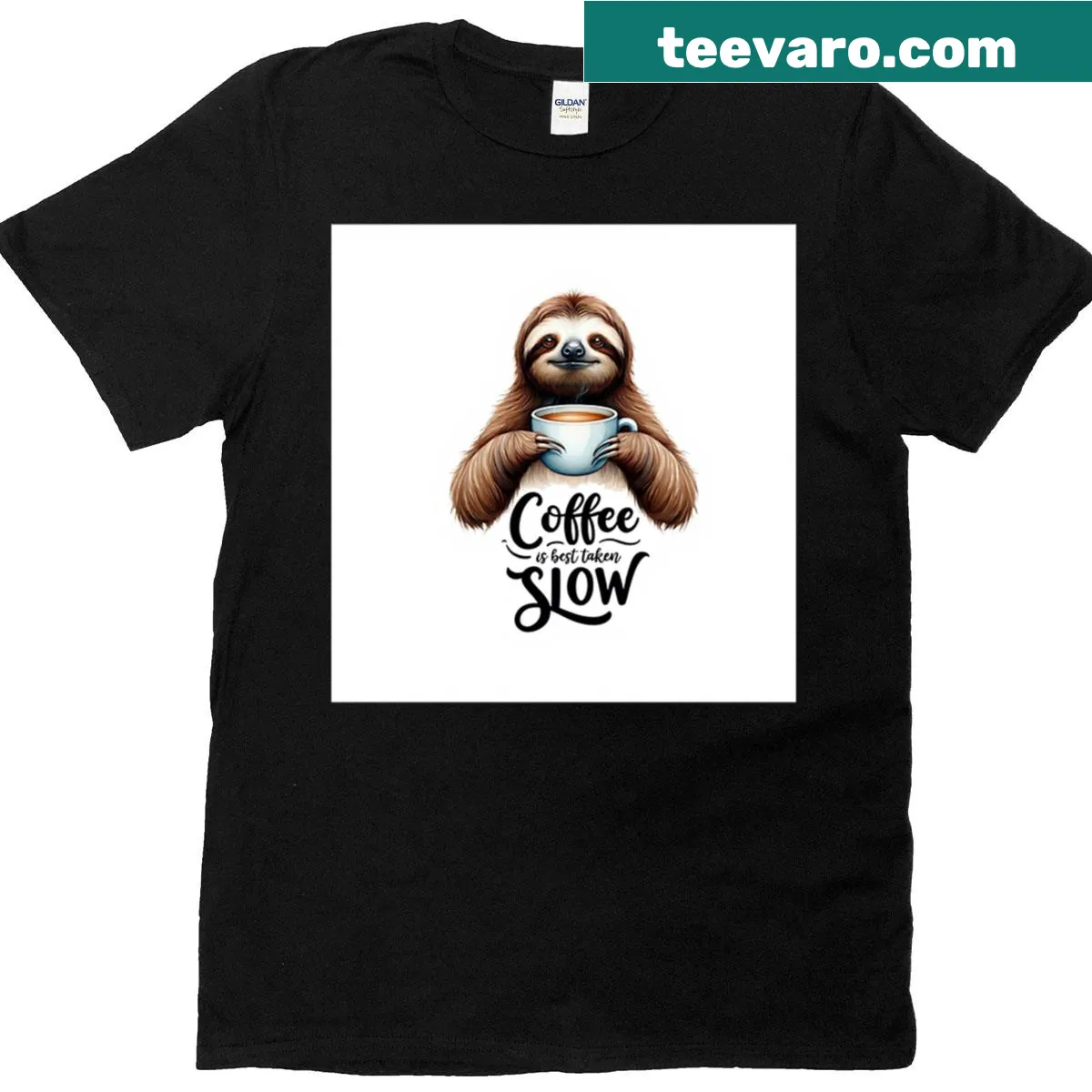 Comfortable Coffee Is Best Taken Slow T-shirt — on a men's t-shirt